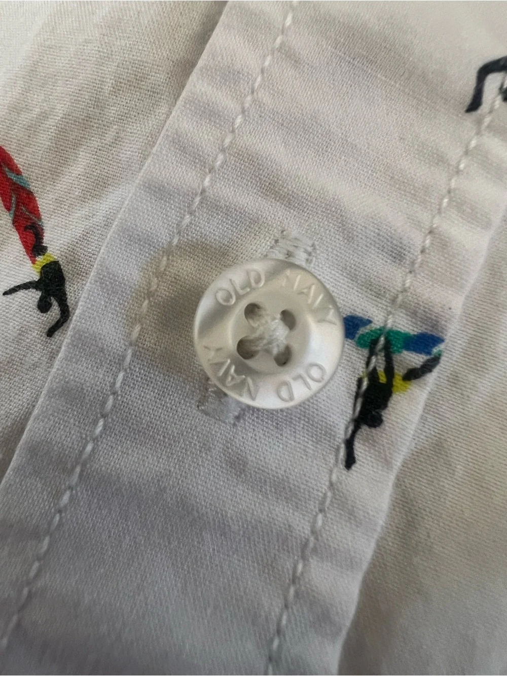 Old Navy Boys XL 14-16 Surfer Print Short Sleeve Button Down Shirt